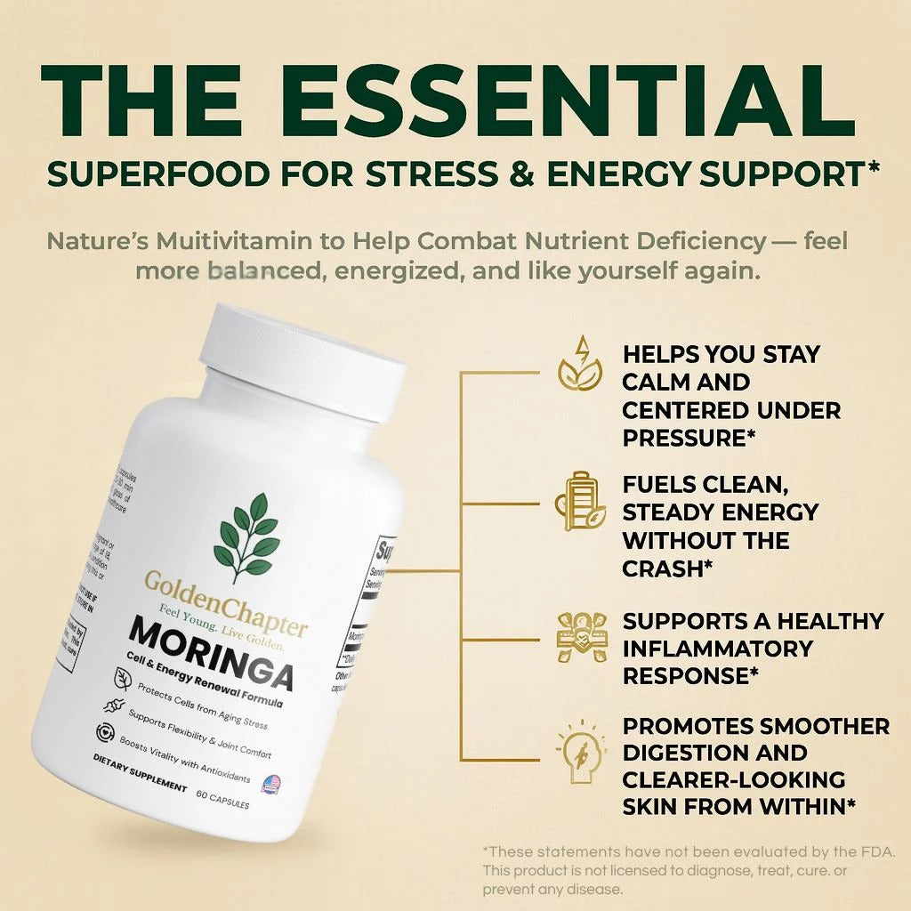 Feel 15 Years Younger in Just 1 Week — With GoldenChapter® Pure Moringa